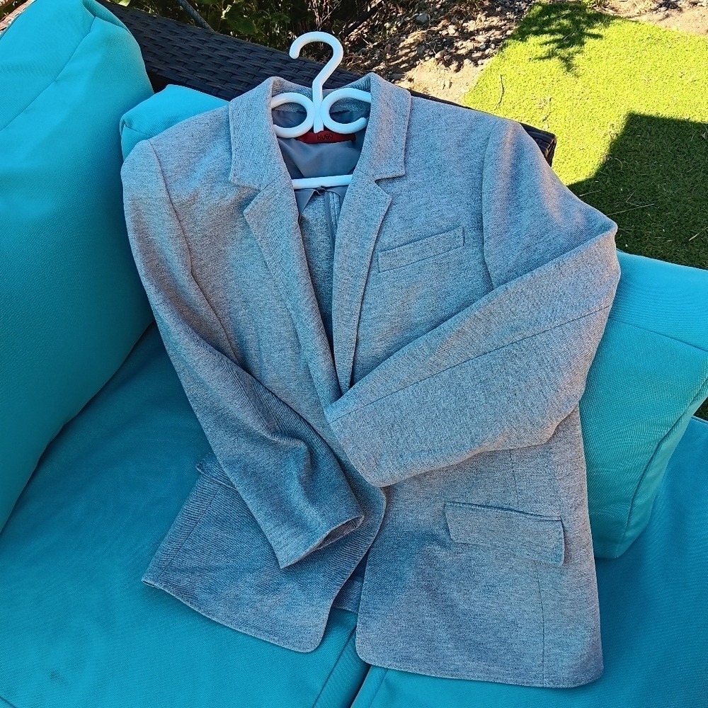 Hugo Boss Grey Blazer Women’s‎ Size 10 Tailored Structured Jacket
